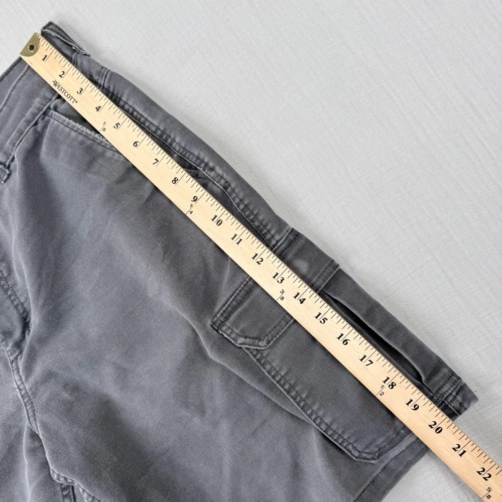 North Face Men Grey Canvas Cargo Shorts Sz 36 10
